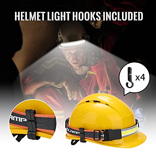 Hopedone Rechargeable Headlamp, 230°Wide-Angle 1000 Lumens Headlamp Flashlight with Red Taillight 3 Light Modes Lightweight LED Head Lamp Adjustable Waterproof Head Light for Running Cycling 2 Packs