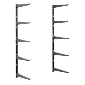 Heavy Duty Lumber Storage Rack by Delta Cycle, Holds Up To 800 lbs - Easy to Install Wood Storage Rack With Fully Adjustable Arms - Steel Construction Storage Solution For Garage, Basement & Pantry