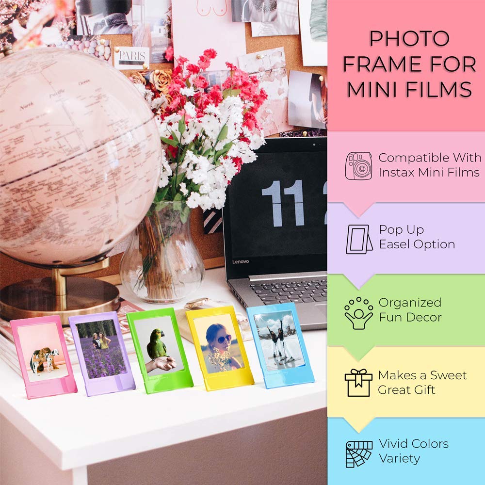 Fujifilm Instax Mini 40 Instant Camera + Twin Pack Film + Batteries + Frames