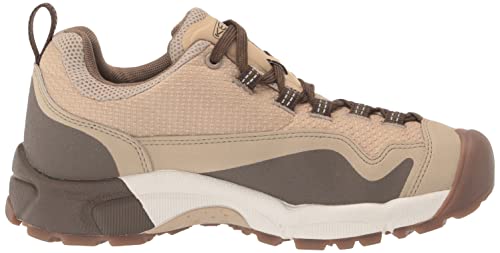 KEEN Women's Wasatch Crest Low Height Lightweight Waterproof Sneaker, Safari/Timberwolf, 7.5