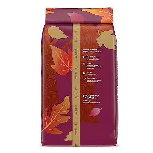 Starbucks Ground Coffee, Fall Blend Medium Roast Coffee, 100% Arabica, Limited Edition, 1 Bag (17 Oz)