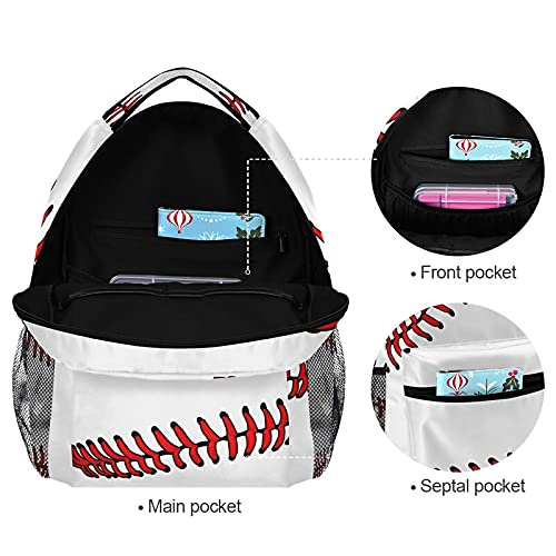 ZOEO Boys School Backpack Baseball Sport Bookbag Bag Hiking Travel Pack for Student 3th 4th 5th Grade Kids with Multiple Pockets Daypack