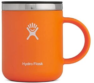 hydro flask 12 oz. mug with insulated press-in lid, clementine