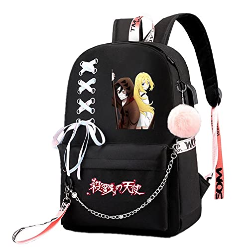 ISaikoy Angels of Death Anime Backpack Satchel Bookbag Daypack School Bag Laptop Shoulder Bag