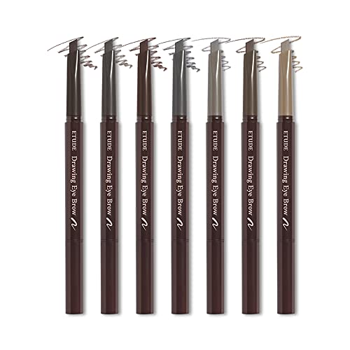 ETUDE Drawing Eye Brow #7 Light Brown 21AD | Long Lasting Eyebrow Pencil for Soft Textured Natural Daily Look Eyebrow Makeup | K-beauty