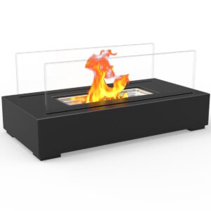 paradise ventless tabletop bio ethanol fireplace (black)