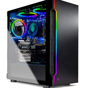 Skytech Gaming Shadow 3.0 Gaming Computer PC Desktop - Ryzen 5 3600 6-Core 3.6GHz, GTX 1660 Super 6G, 1TB SSD, 16GB DDR4 3000, AC WiFi, Windows 10 Home 64-bit, Black