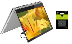 lenovo newest chromebook c340 15.6" fhd touchscreen 2-in-1 laptop, intel core i3-8130u(up to 3.4 ghz, i5-7200u), 4gb ram, 64gb emmc, wifi, bluetooth, chrome os, w/ghost manta 64gb sd card