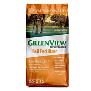 greenview 2129861 fairway formula fall fertilizer - 45 lb - covers 15,000 sq. ft., multi