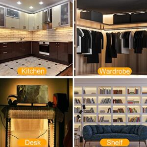 maylit Under Cabinet Lights Plug in, 3 Pcs 12 Inch Dimmable, Under Cabinet Lighting with Remote, Super Bright Soft White Under Counter Lights for Kitchen, Cabinet, Counter, Workbench, Desk