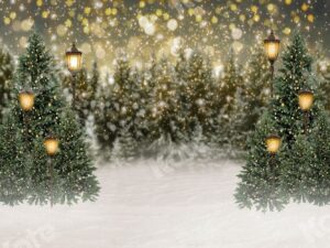 kate 7×5ft bokeh snow christmas tree photo backdrop xmas glitter street lamp snowfield photography background for christmas winter photo studio props
