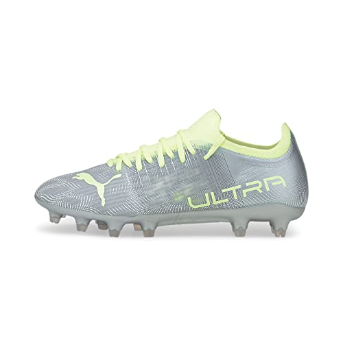 PUMA Women's Ultra 3.4 Firm Ground Soccer Shoe, Diamond Silver-Fizzy, 8