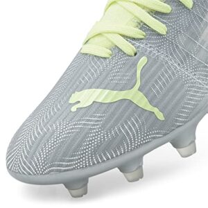 PUMA Women's Ultra 3.4 Firm Ground Soccer Shoe, Diamond Silver-Fizzy, 8