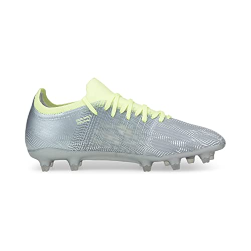 PUMA Women's Ultra 3.4 Firm Ground Soccer Shoe, Diamond Silver-Fizzy, 8