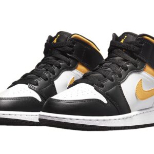 Jordan Mens Air 1 Mid GS 554725 177 Pollen/Black/White - Size 7Y