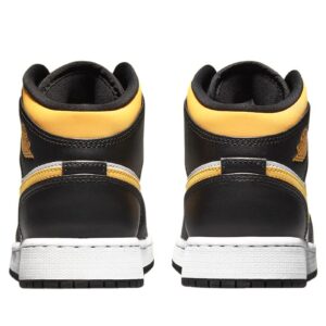 Jordan Mens Air 1 Mid GS 554725 177 Pollen/Black/White - Size 7Y