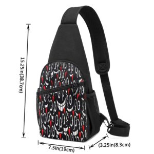 Lil Darkie Crossbody Bags Sling Backpack for Man & Women Chest bag Multifunction Hiking Pack Small Shoulder Backpack,Camping,Sports Shoulder Bag,Small Travel Daypack