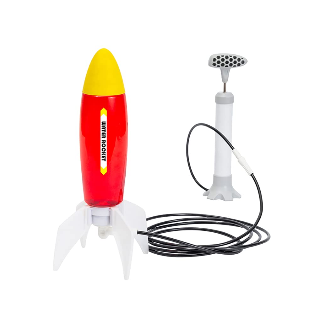 PLAYSTEM Water Rocket Easy Version（50 Meters）-with Rocket Tail, Body and Pump