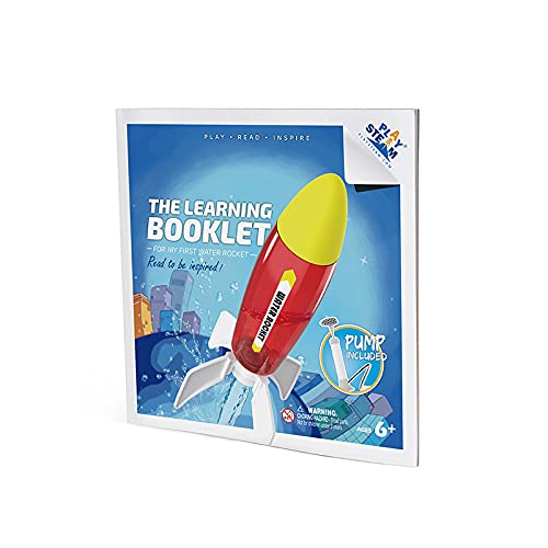 PLAYSTEM Water Rocket Easy Version（50 Meters）-with Rocket Tail, Body and Pump