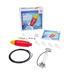 PLAYSTEM Water Rocket Easy Version（50 Meters）-with Rocket Tail, Body and Pump