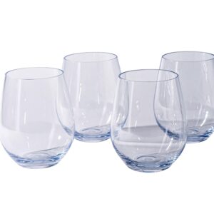 Prepara Clarity Classic Tritan Wine Glass 4 Pack, 19.5 Ounce, Clear