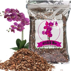 doter orchid potting mix orchid bark, mix pine bark and perlite, good drainage and water retention (1 quart)