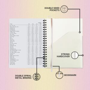 Appointment Book, Schedule Planner by StriveZen, 2024 2025, Daily, Hourly, 15 Minutes Increments, Weekly Scheduling, 7" x 8-3/4", Pockets, 128 Pages, HARDCOVER, UNDATED