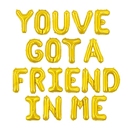 BEOXAGAR You've Got A Friend In Me Balloon Banner You've Got a Friend In Me Matching Toy Inspired Story Birthday Party Supplies