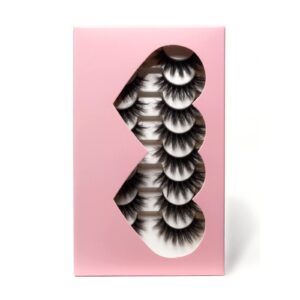 8 pairs 3d faux mink lashes handmade luxurious volume fluffy natural false eyelashes