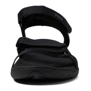 Teva Women's Hurricane Drift Sandal, Black/Black, 10