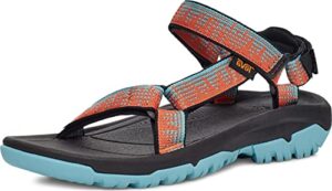 teva women's hurricane xlt 2 sandal, atmosphere carrot/blue mirage, 7