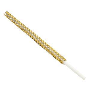 Sparkle and Bash 36 Pack Rhinestone Gold Cake Pop Sticks for Candy Apples, Lollipops, Dessert Bar (6 In)