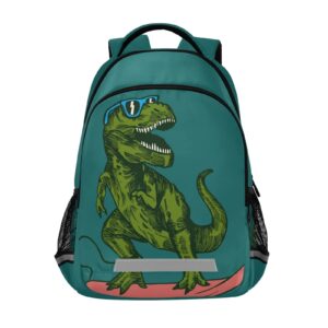 t-rex dinosaur backpack for students boys girls school bag travel daypack rucksack