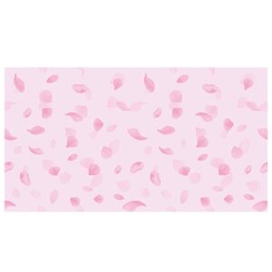 self adhesive vinyl pink petal floral contact paper shelf liner for cabinets dresser drawer walls furniture table decal removable 17.7x117 inches