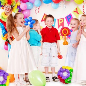 Long Balloons Premium 260 Twisting Balloons Animals Magic Balloons for Birthday Kids Wedding Party Supply 100pcs (Color)