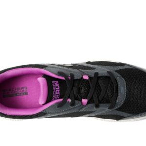 Skechers Women's GO Run CONSISTENT-ANAHITA Sneaker, Black/Purple, 7.5