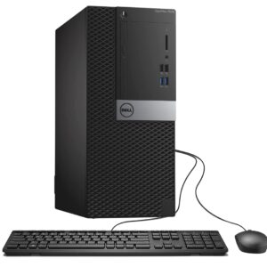 Dell Optiplex 7040 Mini Tower Desktop Computer (i5-6500, 250GB HDD, 8GB RAM) Windows 10 Pro (Renewed)