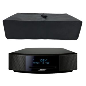 wanty black antistatic water-proof dust-proof nylon fabric printer cover case protector for bose wave music system iv