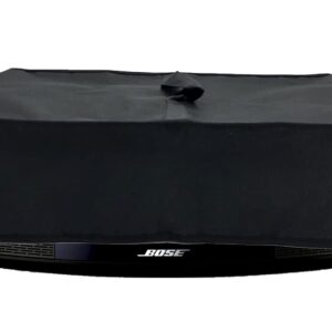 Wanty Black Antistatic Water-Proof Dust-Proof Nylon Fabric Printer Cover Case Protector for Bose Wave Music System IV