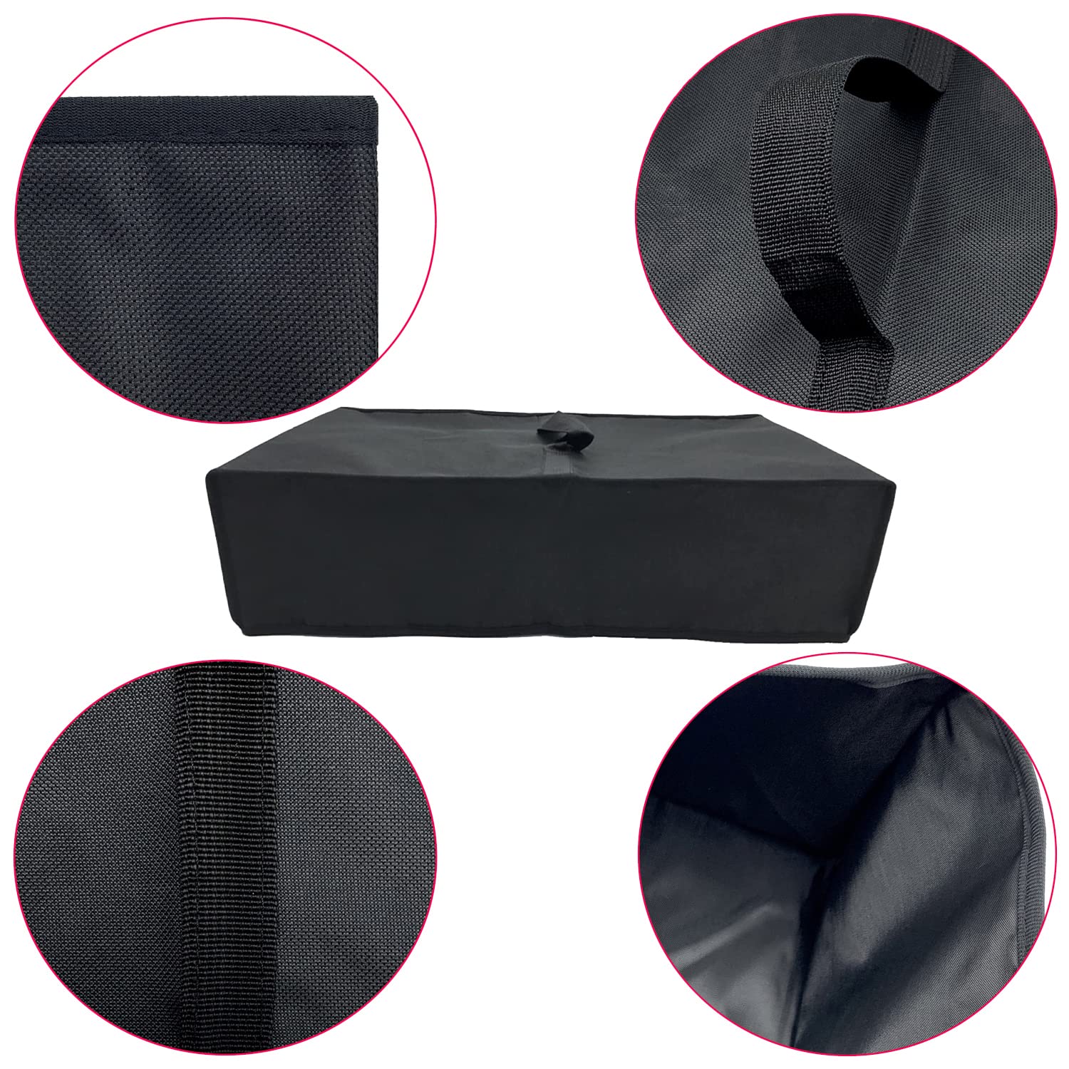 Wanty Black Antistatic Water-Proof Dust-Proof Nylon Fabric Printer Cover Case Protector for Bose Wave Music System IV