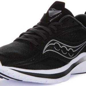 Saucony Women's Kinvara 13 Running Shoe, Black/Silver, 11 Wide