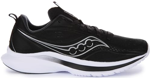 Saucony Women's Kinvara 13 Running Shoe, Black/Silver, 11 Wide