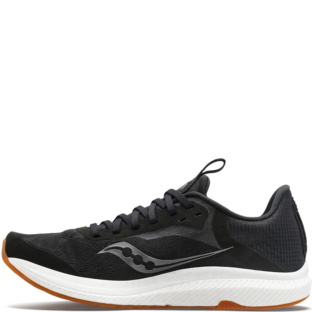 Saucony Women's Freedom 5 Running Shoe, Black/Gum, 8.5