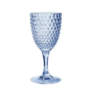 leadingware diamond cut plastic wine glasses set of 4 (12oz), bpa free acrylic wine glass set, unbreakable red wine glasses, white wine glasses