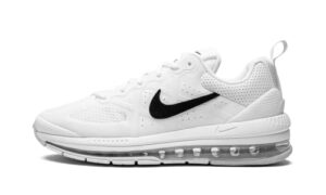 nike men's air max genome running cw1648 shoes, white/black/pure platinum, 9