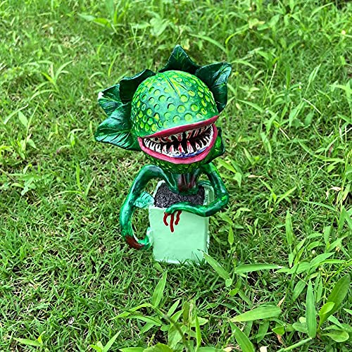 Hestar Piranha Flower Replica Movie Prop Yard Resin Ornaments Little Shop of Horrors Halloween Decoration Outdoor Decoration