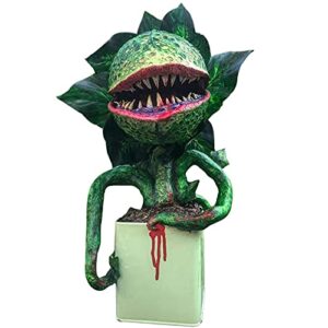 Hestar Piranha Flower Replica Movie Prop Yard Resin Ornaments Little Shop of Horrors Halloween Decoration Outdoor Decoration