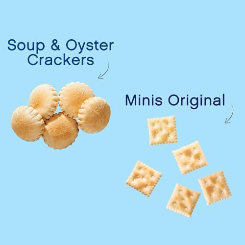 Premium Saltine Crackers Variety Pack, 2 Bags Oyster Crackers , 2 Boxes Minis Saltine Crackers, 4 Packs