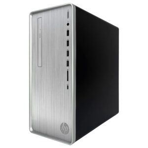 HP Pavilion TP01 Tower Desktop Computer - AMD Ryzen 5 4600G 6-Core up to 4.2 GHz Processor, 64GB DDR4 RAM, 2TB SSD + 12TB Hard Drive, AMD Radeon Graphics, DVD-Writer, Windows 10 Home