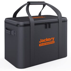 jackery extra large travel carrying case for portable power station explorer 1500, 1000 pro or 1000, overlaid with multi-layered splash-proof material(explorer 1500, 1000 pro and 1000 sold separately)